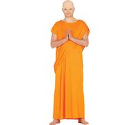 Moine Robe Mystique Costume Sérénité Pour Carnaval Inspiration Religieuse Charme Spirituel Étrange Sorcier Larme Traditions Bouddhistes Carnaval Tunique, Taille : 54 - 56 (XL) Couleur : Orange