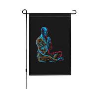 Moines Shaolin Drapeau De Jardin Décoratif Drapeaux De Jardin Avec Œillets Bannière Pour Dortoirs Plage Chambres 30X45cm