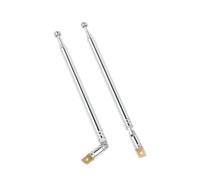 moinkerin 2 Pièces Antenne Radio 103.5cm Antenne FM Télescopique, Câbles d'Antennes pour Radio TV, Design de 7 Sections Universel Antenne