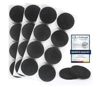 moinkerin 24 Pièces Patins Feutre Autocollant 40mm Patin Chaise Feutre 5mm Tampon Meuble Patins pour Meubles Anti-Rayures & Réduction du Bruit Noir