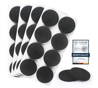 moinkerin 32 Pièces Patins Feutre Autocollant 35mm Patin Chaise Feutre 5mm Tampon Meuble Patins pour Meubles Anti-Rayures & Réduction du Bruit Noir