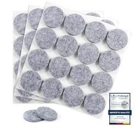 moinkerin 48 Pièces Patins Feutre Autocollant 30mm Patin Chaise Feutre 5mm Tampon Meuble Patins pour Meubles Anti-Rayures & Réduction du Bruit Gris