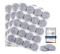 moinkerin 60 Pièces Patins Feutre Autocollant 25mm Patin Chaise Feutre 5mm Tampon Meuble Patins pour Meubles Anti-Rayures & Réduction du Bruit Gris