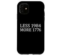 Moins 1984 Plus 1776 Libre Expression Premier amendement Coque pour iPhone 11