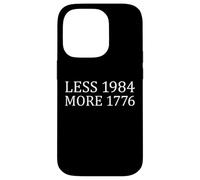 Moins 1984 Plus 1776 Libre Expression Premier amendement Coque pour iPhone 14 Pro