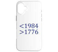 Moins 1984 Plus 1776 Libre Expression Premier amendement Coque pour iPhone 16 Plus