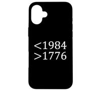Moins 1984 Plus 1776 Libre Expression Premier amendement Coque pour iPhone 16 Plus