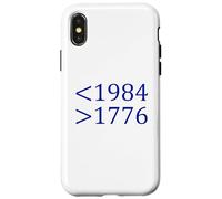 Moins 1984 Plus 1776 Libre Expression Premier amendement Coque pour iPhone X/XS