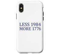 Moins 1984 Plus 1776 Libre Expression Premier amendement Coque pour iPhone X/XS