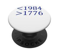 Moins 1984 Plus 1776 Libre Expression Premier amendement PopSockets PopGrip Adhésif