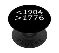 Moins 1984 Plus 1776 Libre Expression Premier amendement PopSockets PopGrip Adhésif