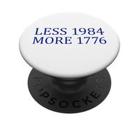 Moins 1984 Plus 1776 Libre Expression Premier amendement PopSockets PopGrip Adhésif