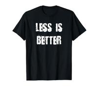 Moins C'est Mieux Minimaliste T-Shirt Graphique avec Valeur