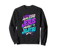 Moins d’Ego Plus de Jésus BJJ Jiu Jitsu Foi chrétienne Sweatshirt