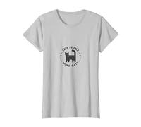 Moins de Gens Plus de Chats : Amoureux des Chats insolites, Chat T-Shirt, Femme, Argent, XXL