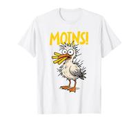 Moins Mouette Folle avec Frites dans Le Bec Mer du Nord T-Shirt