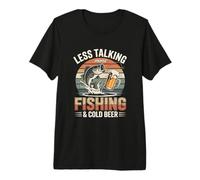 Moins Parlant, Plus de pêche et de Bar à bière Froide T-Shirt Haut de Gamme