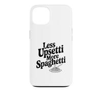 Moins Upsetti More Spaghetti Pasta Lover Humour Coque pour iPhone 13