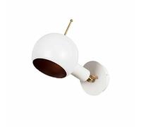Moira Lighting by homemania Modern Wall Applique murale E14, 60 W, Blanc/cuivre, 15 x 19 cm, 29 cm, 88 Unité