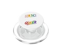 Mois de la fierté de la mélanine Gay Arc-en-Ciel LGBTQ Noire, audacieuse et Queer PopSockets PopGrip pour MagSafe