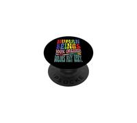 Mois de la fierté - Êtres Humains - 100% Bio - Droits LGBTQ PopSockets PopGrip Adhésif