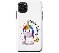 Mois de la fierté Gay Lesbienne LGBT : Unicorn Love gagne l'égalité Coque pour iPhone 11 Pro Max