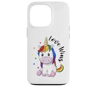 Mois de la fierté Gay Lesbienne LGBT : Unicorn Love gagne l'égalité Coque pour iPhone 13 Pro