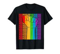 Mois de la fierté LGBT Rainbow Flag Fist Queer LGBTQ T-Shirt