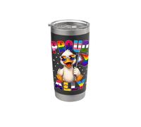Mois de la fierté LGBTQ de Proud Ally Duck Gobelet isotherme en acier inoxydable double paroi