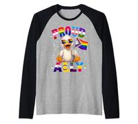 Mois de la fierté LGBTQ de Proud Ally Duck Manche Raglan