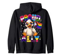 Mois de la fierté LGBTQ de Proud Ally Duck Sweat à Capuche