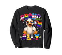 Mois de la fierté LGBTQ de Proud Ally Duck Sweatshirt