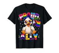 Mois de la fierté LGBTQ de Proud Ally Duck T-Shirt
