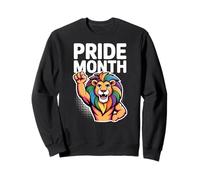 Mois de la fierté, Lion, Arc-en-Ciel, célébration, diversité, égalité, Amour Sweatshirt