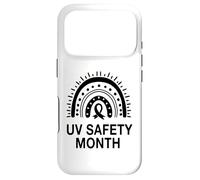 Mois de la sécurité UV Boho Rainbow - Prévention du Cancer de la Peau Coque pour iPhone 17 Pro