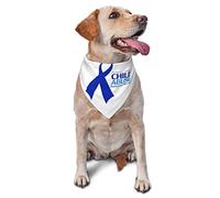 Mois de la Sensibilisation à la maltraitance des Enfants Printemps Bandanas pour Chien Garçon en Vrac Chiot Foulard Réglable Doux Triangle Bavoirs Accessoires pour Petits Moyens Grands Chiens Chats B