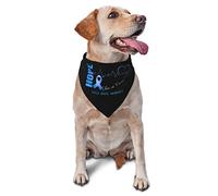 Mois de la Sensibilisation à la maltraitance des Enfants Printemps Bandanas pour Chien Garçon en Vrac Chiot Foulard Réglable Doux Triangle Bavoirs Accessoires pour Petits Moyens Grands Chiens Chats B