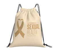 Mois De La Sensibilisation À La Santé Sexuelle Unisexe Sacs De Gym Résistant Sacs De Sport Réglable Sac À Cordon Pour Gymnastique Natation Voyage