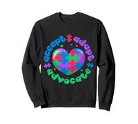Mois De La Sensibilisation À l'Autisme Accepter Adapter Sweatshirt