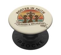 Mois de l'histoire chrétienne des Noirs enracinés dans PopSockets PopGrip Adhésif