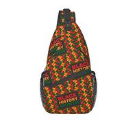 Mois de l'histoire des Noirs 2023 Sac à bandoulière randonnée Sac à Dos bandoulière Sac à Dos à bandoulière Voyage Poitrine Pack pour Hommes Femmes