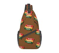 Mois de l'histoire des Noirs 2023 Sac à bandoulière randonnée Sac à Dos bandoulière Sac à Dos à bandoulière Voyage Poitrine Pack pour Hommes Femmes