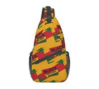 Mois de l'histoire des Noirs 2023 Sac à bandoulière randonnée Sac à Dos bandoulière Sac à Dos à bandoulière Voyage Poitrine Pack pour Hommes Femmes