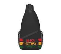 Mois de l'histoire des Noirs 2023 Sac à bandoulière randonnée Sac à Dos bandoulière Sac à Dos à bandoulière Voyage Poitrine Pack pour Hommes Femmes