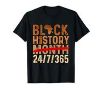 Mois de l'histoire des Noirs 24/7/365 - African Roots Melanin Pride T-Shirt