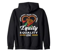 Mois de l'histoire des Noirs Amour Equity Equality Sweat à Capuche