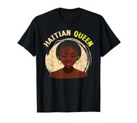 Mois de l'histoire des Noirs de la Reine Haitienne Afrocentrique T-Shirt Graphique avec Valeur