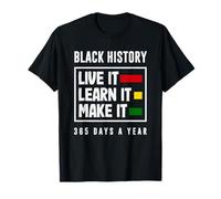 Mois de l'histoire des Noirs : en Direct, apprenez, créez T-Shirt