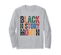 Mois de l'histoire des Noirs Fiers Afro-américains Manche Longue