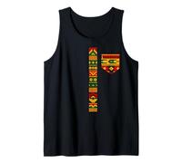 Mois de l'histoire des Noirs Impression africaine Dashiki Kente Art pour hommes et garçons Débardeur